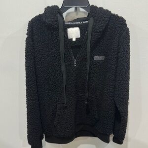 Simply Southern Black Sherpa Jacket